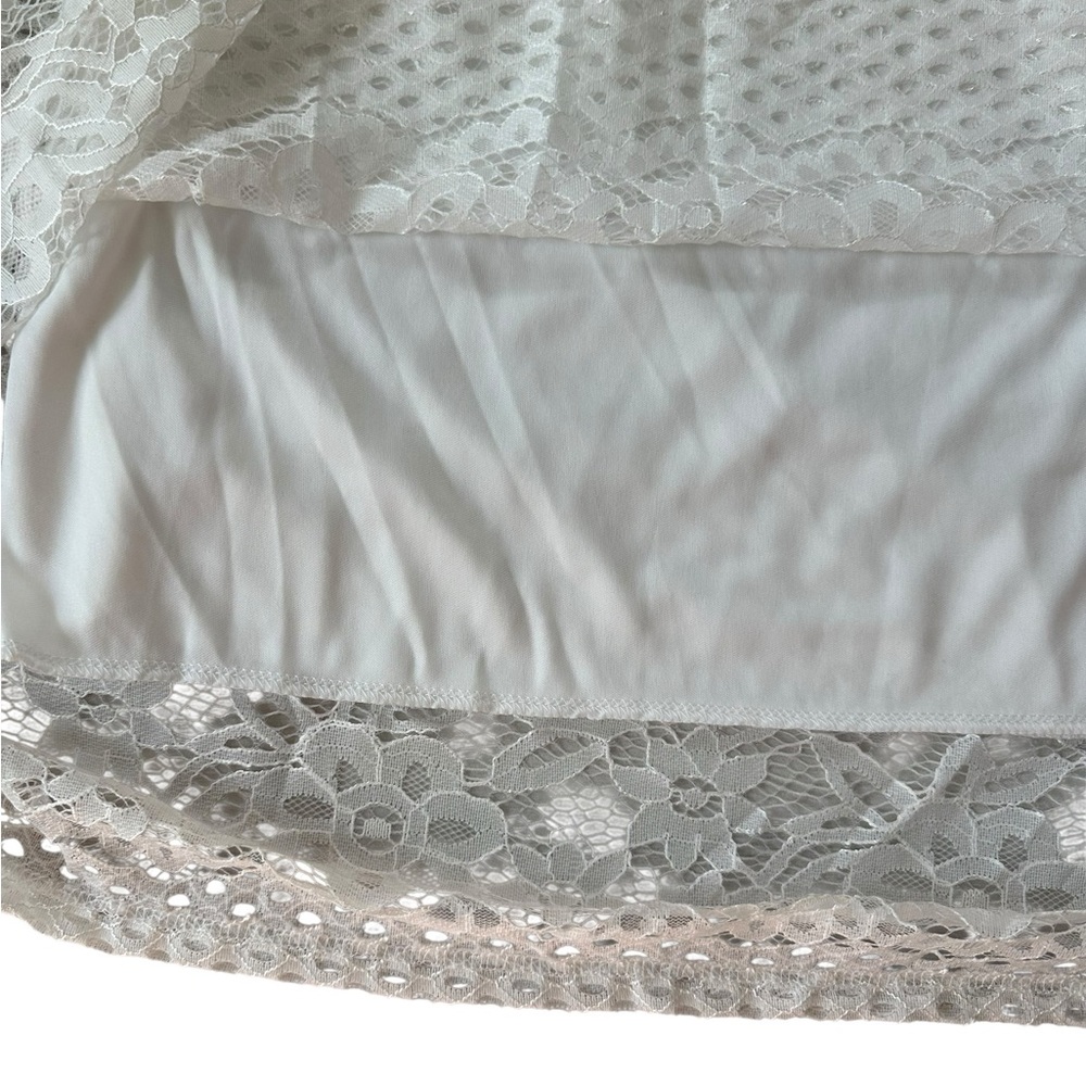 Boho White Lace Midi Skirt (NWT) - Picture 2 of 6
